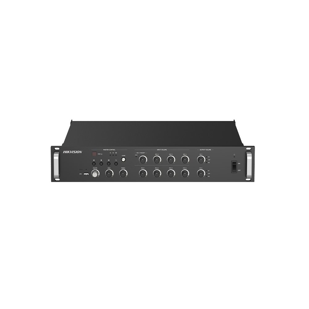 Hikvision DS-QAZ1A500G1-VB2 500W 2-Zone Network Amplifier
